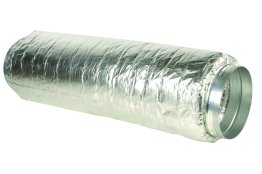 acoustique isolé en aluminium rond flexible conduit d'air pour cvc système  de ventilation